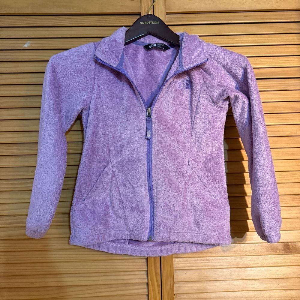 The North Face GIRLS Lavender Fleece Jacket size XS